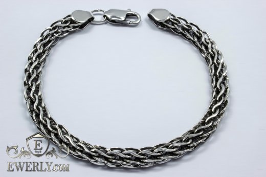 Bracelet "Lightning" of sterling silver, фото